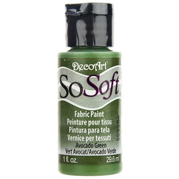 Farba do ubrań SoSoft - Avocado Green - 30ml zielona