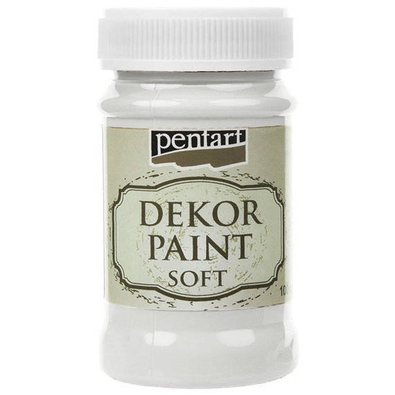 Farba kredowa Dekor Paint biała - white 100ml - Pentart