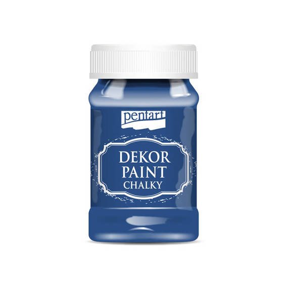 Farba kredowa Dekor Paint stalowo niebieski - steel blue 100ml - Pentart