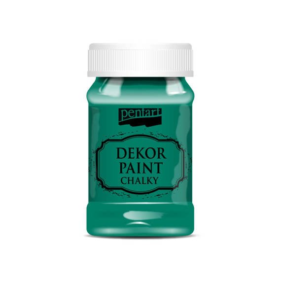 Farba kredowa Dekor Paint zieleń/green 100ml - Pentart