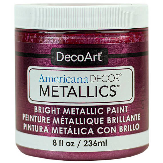 Farba metaliczna Americana Decor Metallics - Berry 236ml