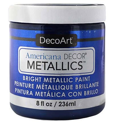Farba metaliczna Americana Decor Metallics - Deep Sapphire 236ml niebieski szafirowy