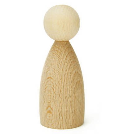 Figurka drewniana - pionek - peg doll 1szt