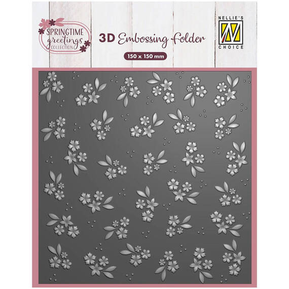 Folder do embossingu - Nellie's Choice - EF3D114 kwiatki