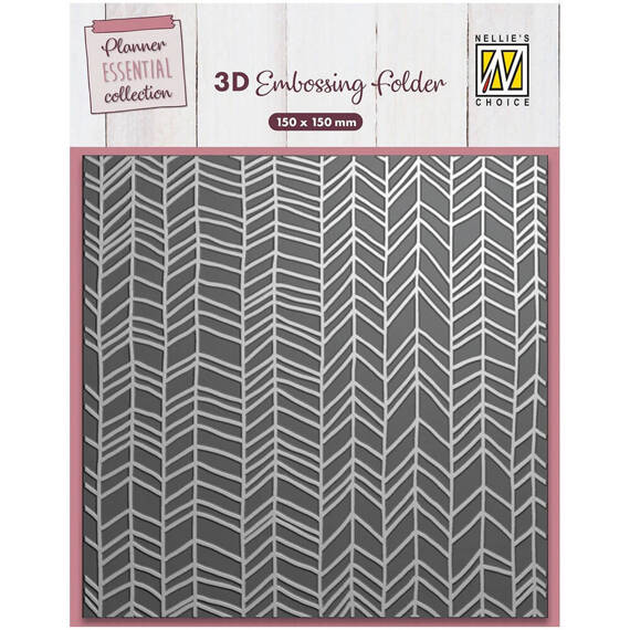 Folder do embossingu - Nellie's Choice - EF3D90 Chevron zygzak