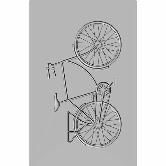 Folder do wytłaczania 3D Impresslits Sizzix - Bicycle rower
