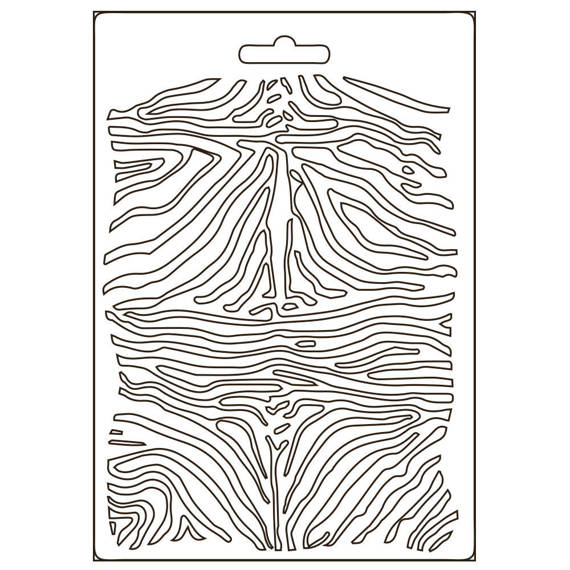 Foremka teksturowa do mas strukturalnych A5 - Stamperia - Savana zebra
