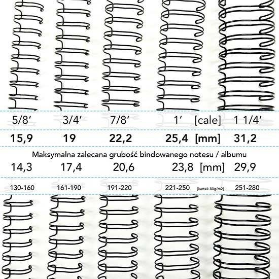 Grzbiet do bindowania 1.1/4" czerwony