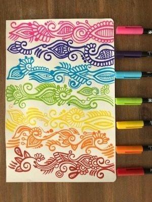 KOI Coloring Brush Pen - Purple #24