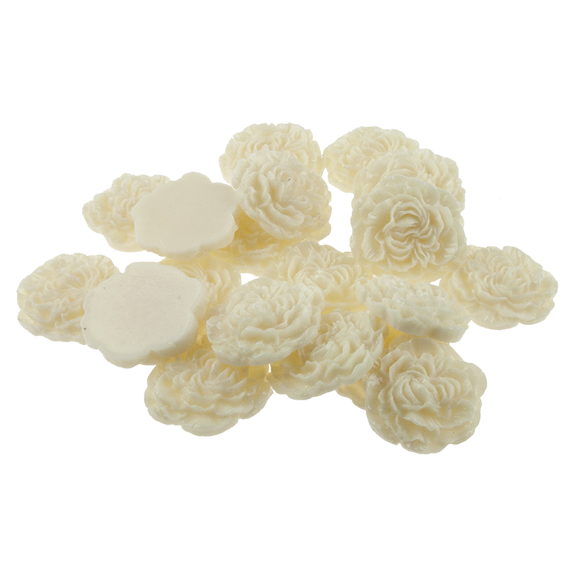 Kaboszon róża cream z perłowym połyskiem - 30mm 20szt.