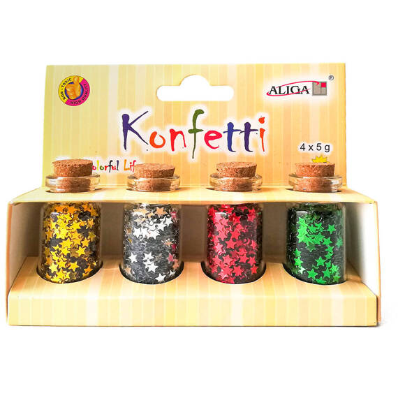 Konfetti gwiazdki 4 x 5g