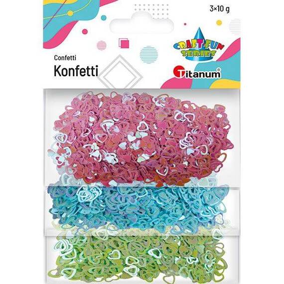 Konfetti serca 3 x 10g