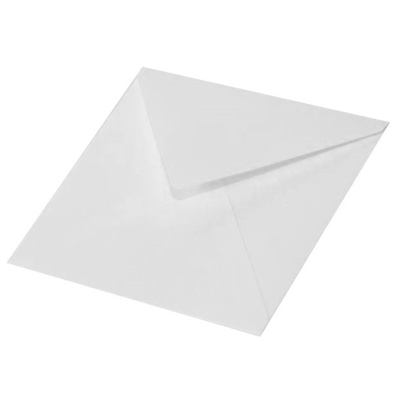 Koperta do kartki biała 15x15 - Rzeczy z papieru