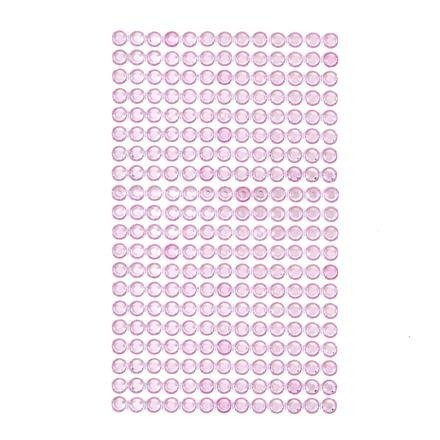Kryształki samoprzylepne 6mm 260szt Light Pink