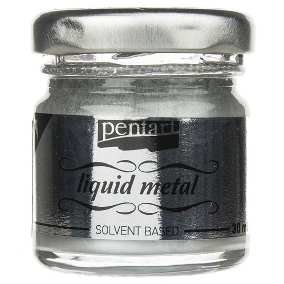 Liquid metal silver - Pentart - płynny metal srebrny
