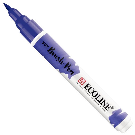 Marker Ecoline Brushpen - ultramarine violet 507 ultramaryna fioletowa