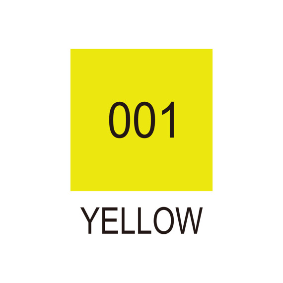 Marker dwustronny Art & Graphic Twin - Yellow - żółty - Kuretake