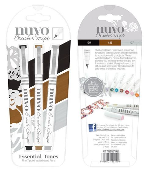Markery do kolorowania i kaligrafii Tonic Nuvo - Essential Tones