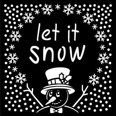 Maska - Creative Expressions - Let it Snow bałwanek