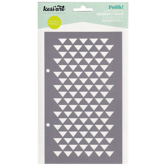 Maska - Posh! Triangles pattern - Kesi'Art - trójkąty