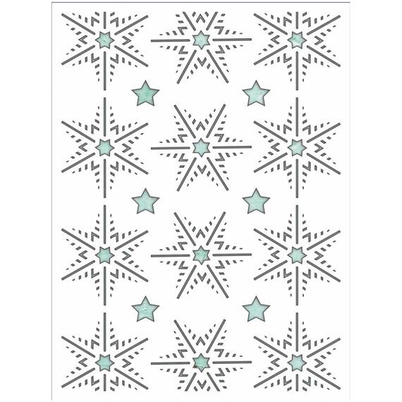 Maska / szablon - Mintay Kreativa - Snowflakes 2 śnieżynki