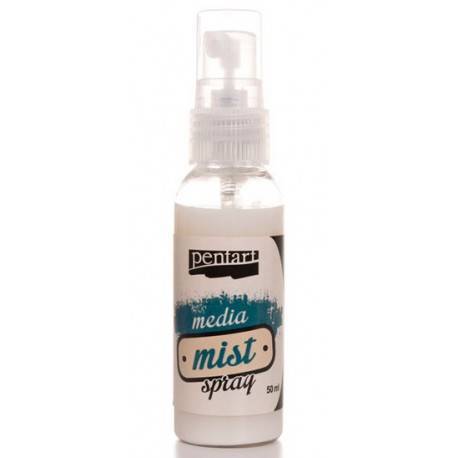 Mgiełka Mixmedia Mist Spray - Pentart - perłowy biały / pearl white 50ml