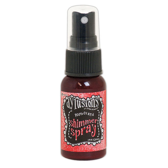 Mgiełka perłowa Dylusions Shimmer Spray - Postbox Red