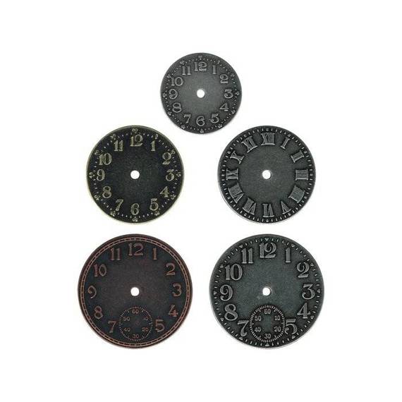 Ozdoby metalowe - Ranger - Idea-Ology - Timepieces Antique tarcze zegara