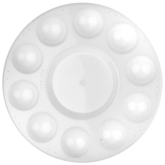 Paletka malarska plastikowa okrągła - 17 cm