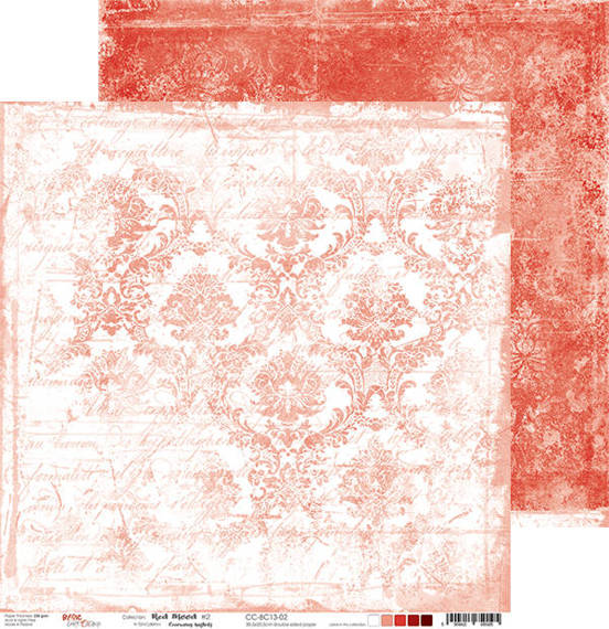 Papier 30,5x30,5 - Craft o'clock - Red Mood 02