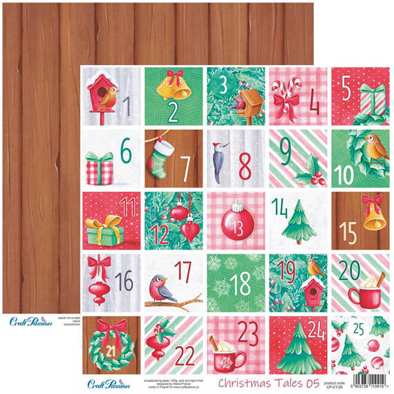 Papier 30x30 - Craft Passion - Christmas Tales 05