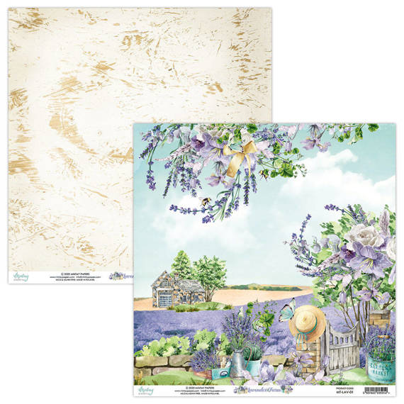 Papier 30x30 - Mintay - Lavender Farm 01