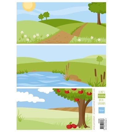Papier A4 - Eline's background - Meadow