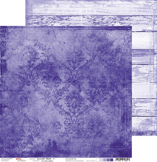 Papier do scrapbookingu 30,5x30,5 - Craft o'clock - Lavender Mood 04