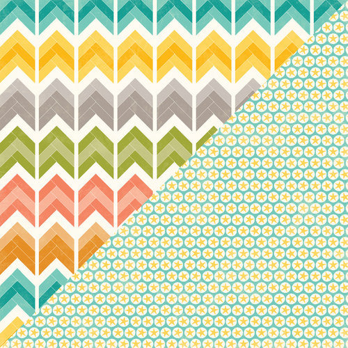 Papier do scrapbookingu 30x30 - Jillibeansoup - Hardy Hodgepodge - Cup of Chevron