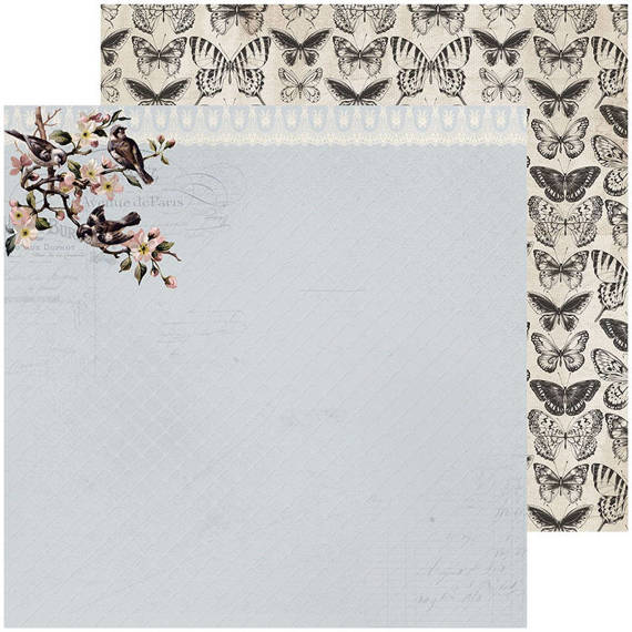 Papier do scrapbookingu 30x30 - Kaisercraft - Romantique Collection - Primrose