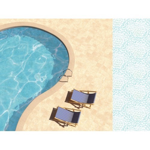 Papier do scrapbookingu 30x30 - Kaisercraft - Summer Splash Collection - Poolside