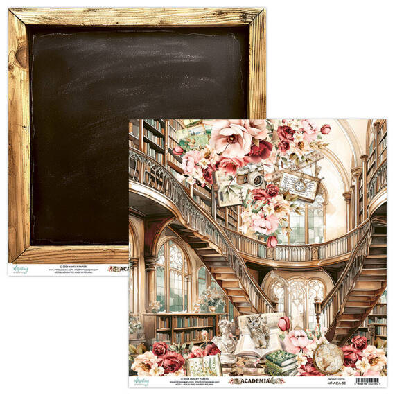 Papier do scrapbookingu 30x30 - Mintay - Academia 02