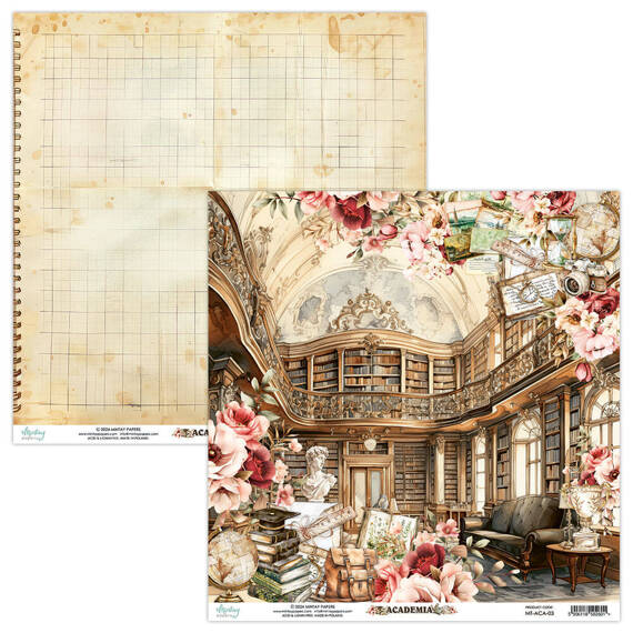 Papier do scrapbookingu 30x30 - Mintay - Academia 03