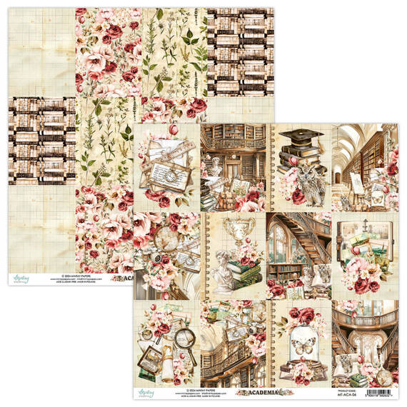 Papier do scrapbookingu 30x30 - Mintay - Academia 06