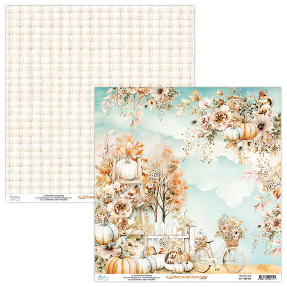 Papier do scrapbookingu 30x30 - Mintay - Autumn Splendor 01