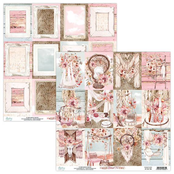 Papier do scrapbookingu 30x30 - Mintay - Blissful Time 06