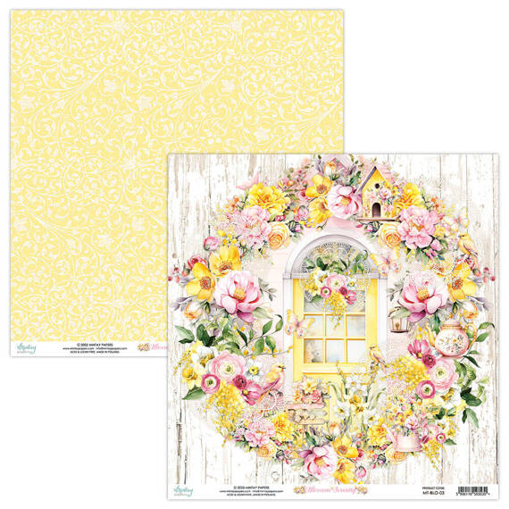 Papier do scrapbookingu 30x30 - Mintay - Blossom Serenity 03