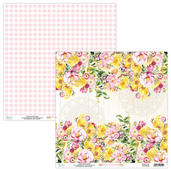 Papier do scrapbookingu 30x30 - Mintay - Blossom Serenity 05