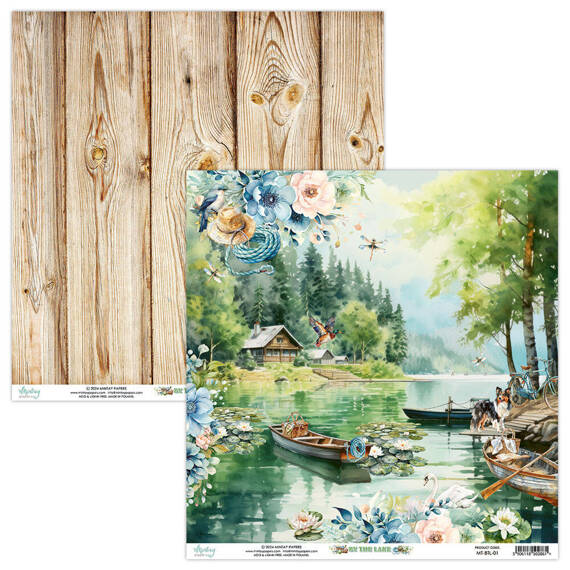 Papier do scrapbookingu 30x30 - Mintay - By The Lake 01