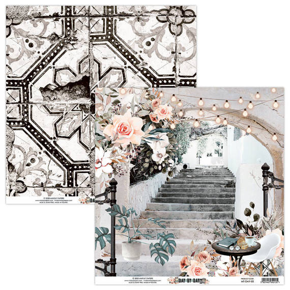 Papier do scrapbookingu 30x30 - Mintay - Day By Day 03