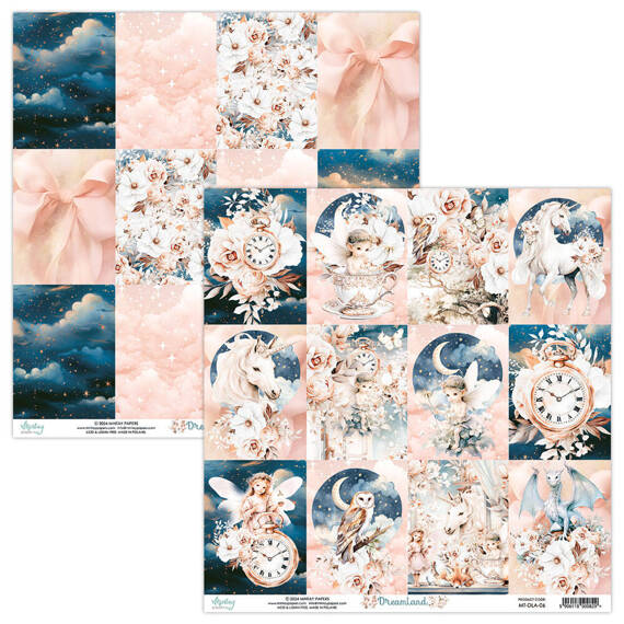 Papier do scrapbookingu 30x30 - Mintay - Dreamland 06