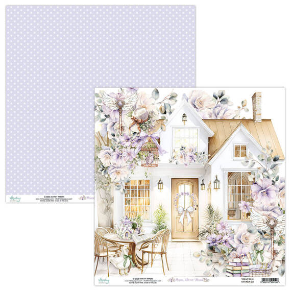 Papier do scrapbookingu 30x30 - Mintay - Home, Sweet Home 03