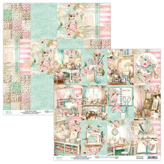 Papier do scrapbookingu 30x30 - Mintay - In My Craftroom 06