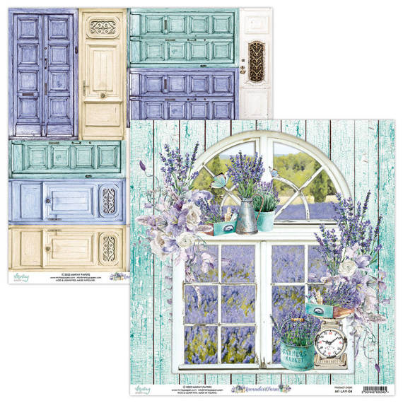 Papier do scrapbookingu 30x30 - Mintay - Lavender Farm 04